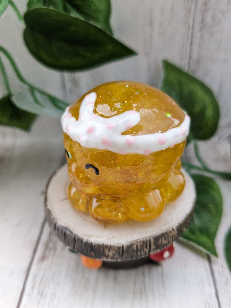 【ローザ】まっきっきのにっこりたこちゃん形オルゴナイト☆他３点