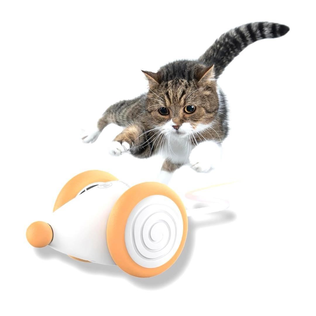 猫 おもちゃ 動く ネズミ USB充電 猫ちゃんの日本正規品(オレンジ)