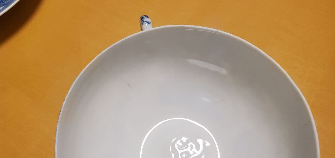 エッグシェル　透かし芸者　ティーカップ2客セット