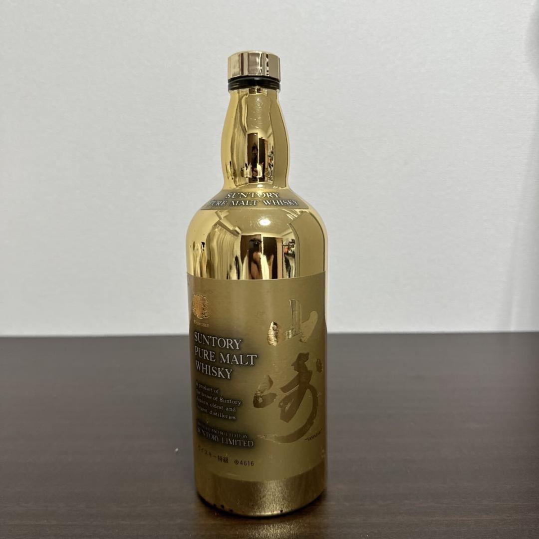 サントリー 山崎 ピュアモルト 60周年記念 ゴールドボトル 760ml 空瓶