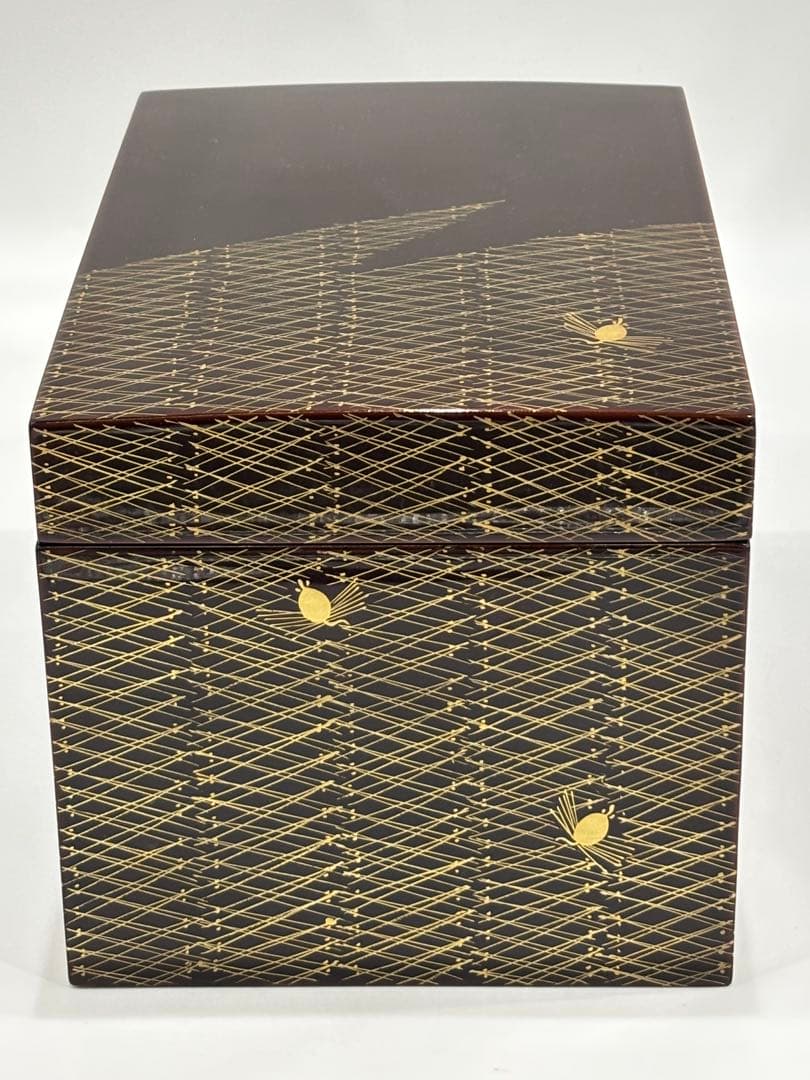 茶道具 茶箱 松葉蒔絵 茶箱セット 木箱