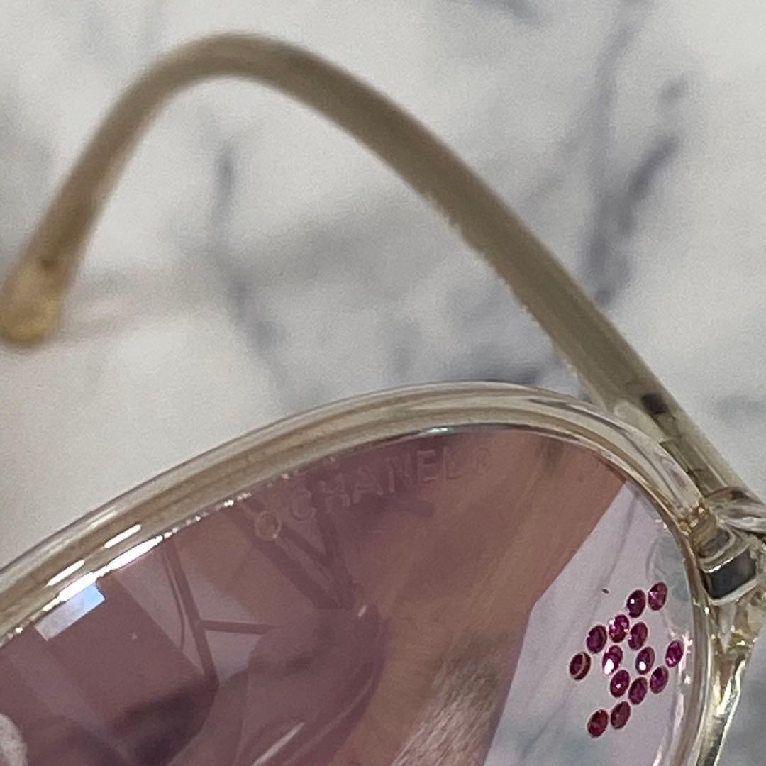 CHANEL シャネル　サングラス　オーバル　ピンク　ココマーク　y2k