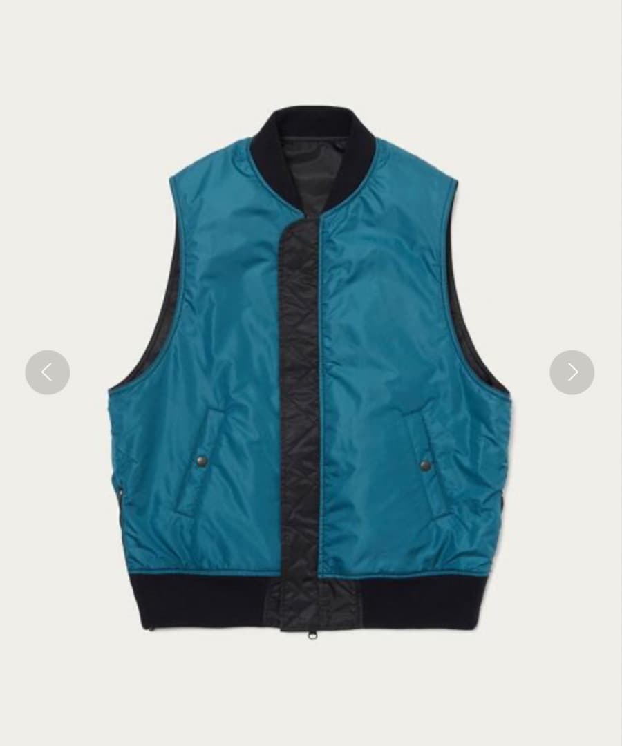 monkey time ベスト MA-1 黒 united arrows