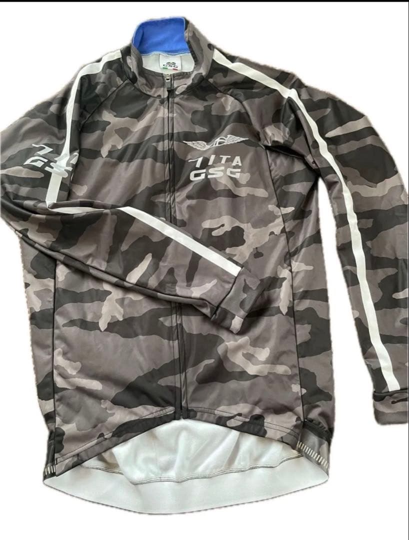 ★7ITA GSGサイクルジャージ★裏起毛ジャケット★Ｍ★美品