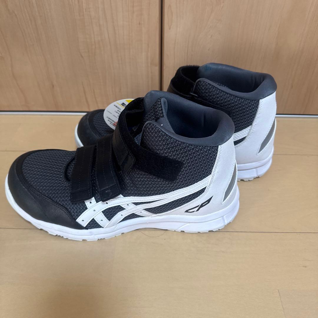 ASICS 安全靴 ベルクロ式 ブラック/ホワイト