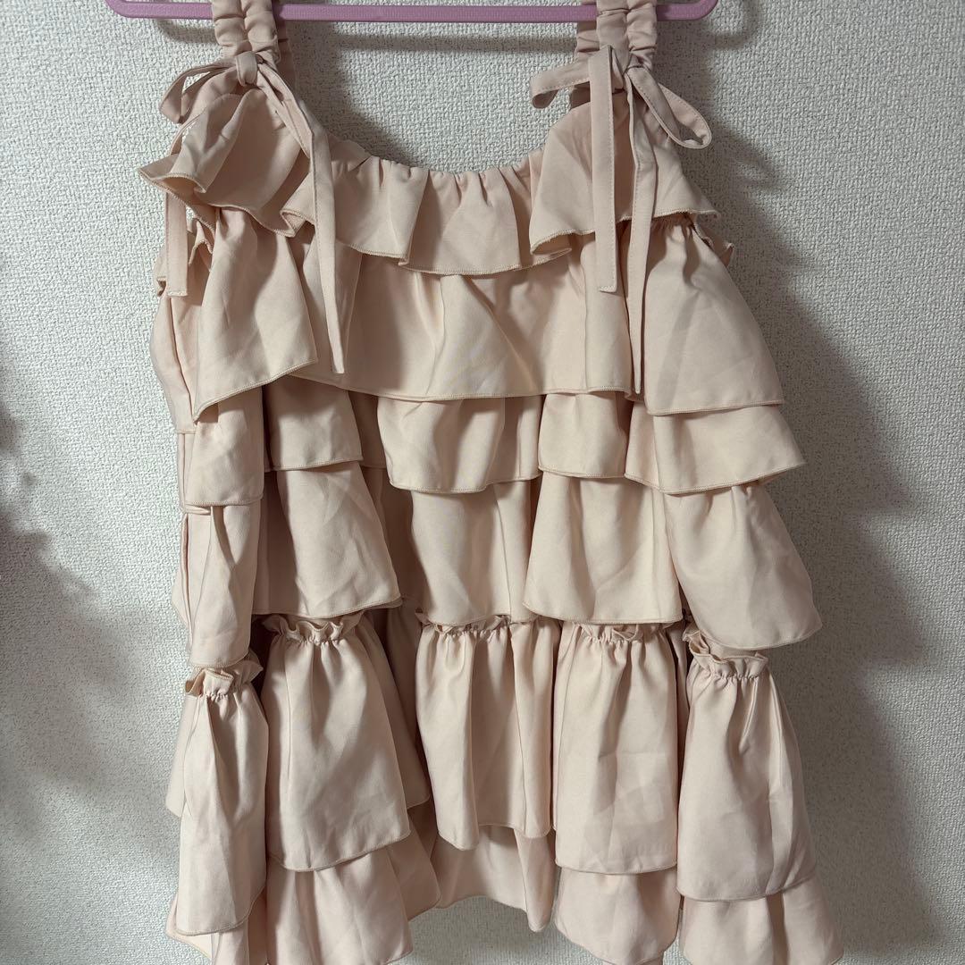 merry jenny ホイップクリームミニワンピース ピンク