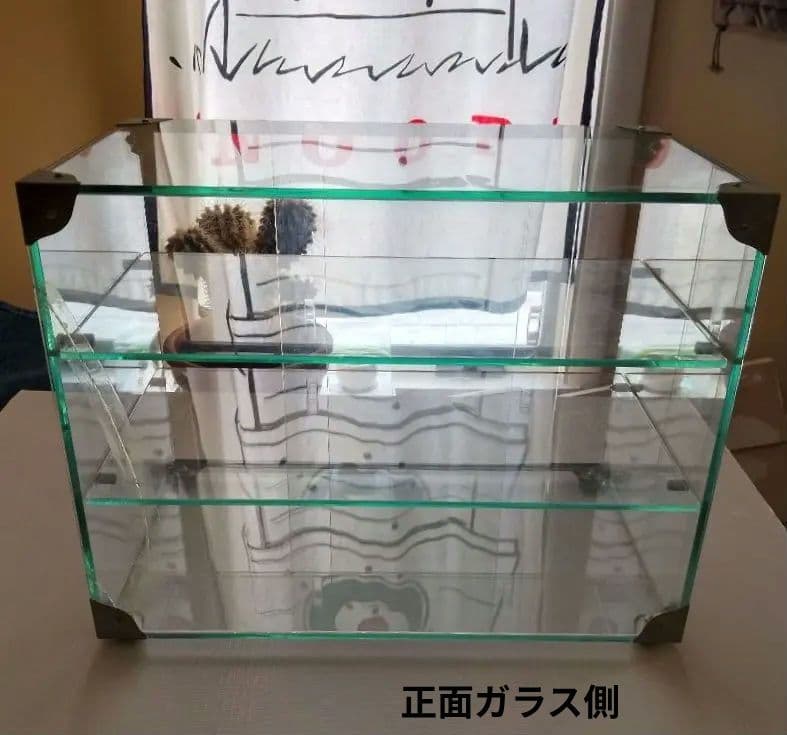 古いガラスケース 小型 ショーケース 3段ラック 当時物