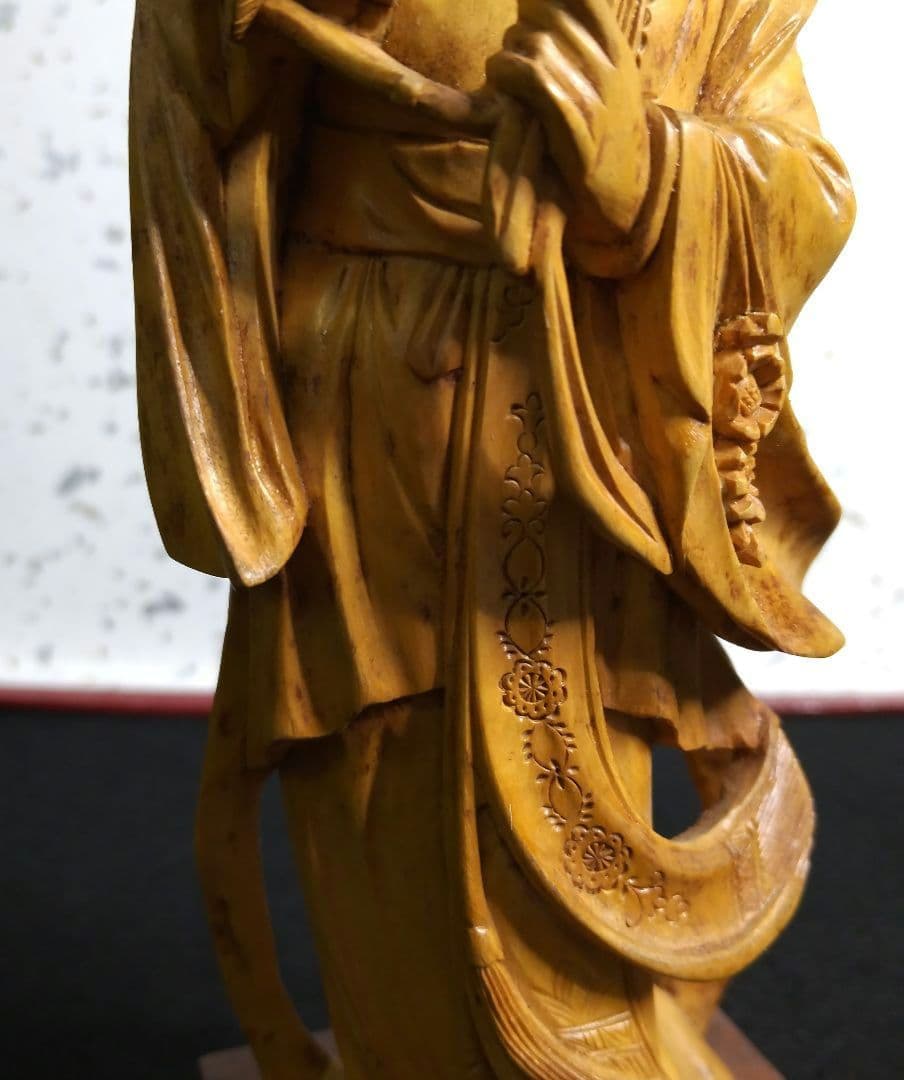 ☆★☆【期間限定特価！古美術 木彫り天女】