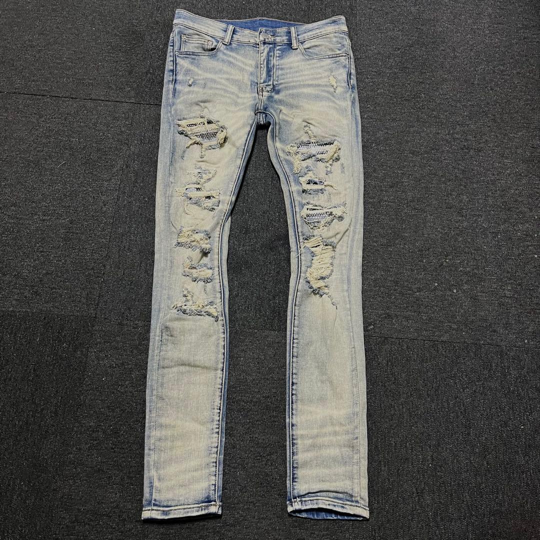 mnml　ミニマル　デニム　ダメージ加工　x201