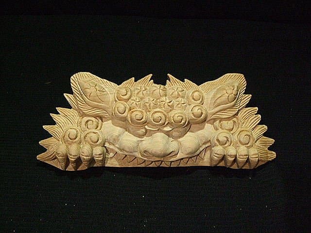 【獅子噛み】山車、だんぢり木彫り彫刻　幅30ｃｍ