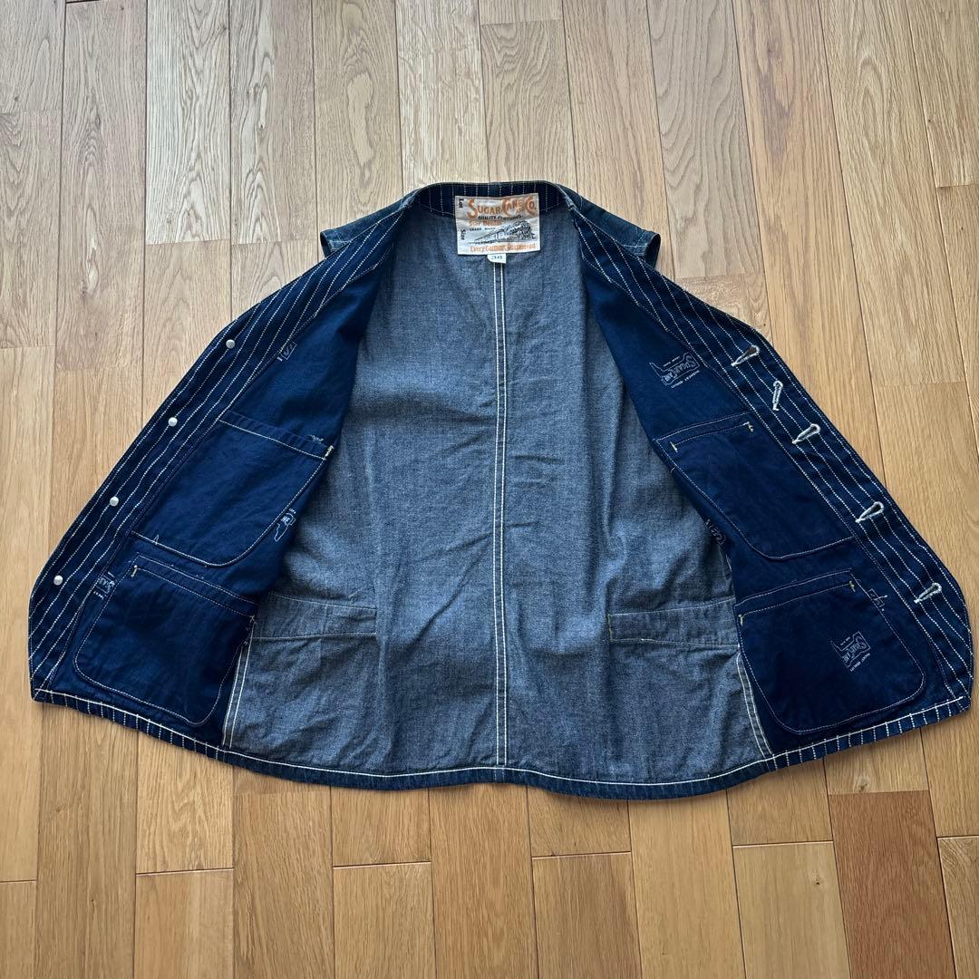 SUGAR CANE ウォバッシュ　デニムベスト サイズ38