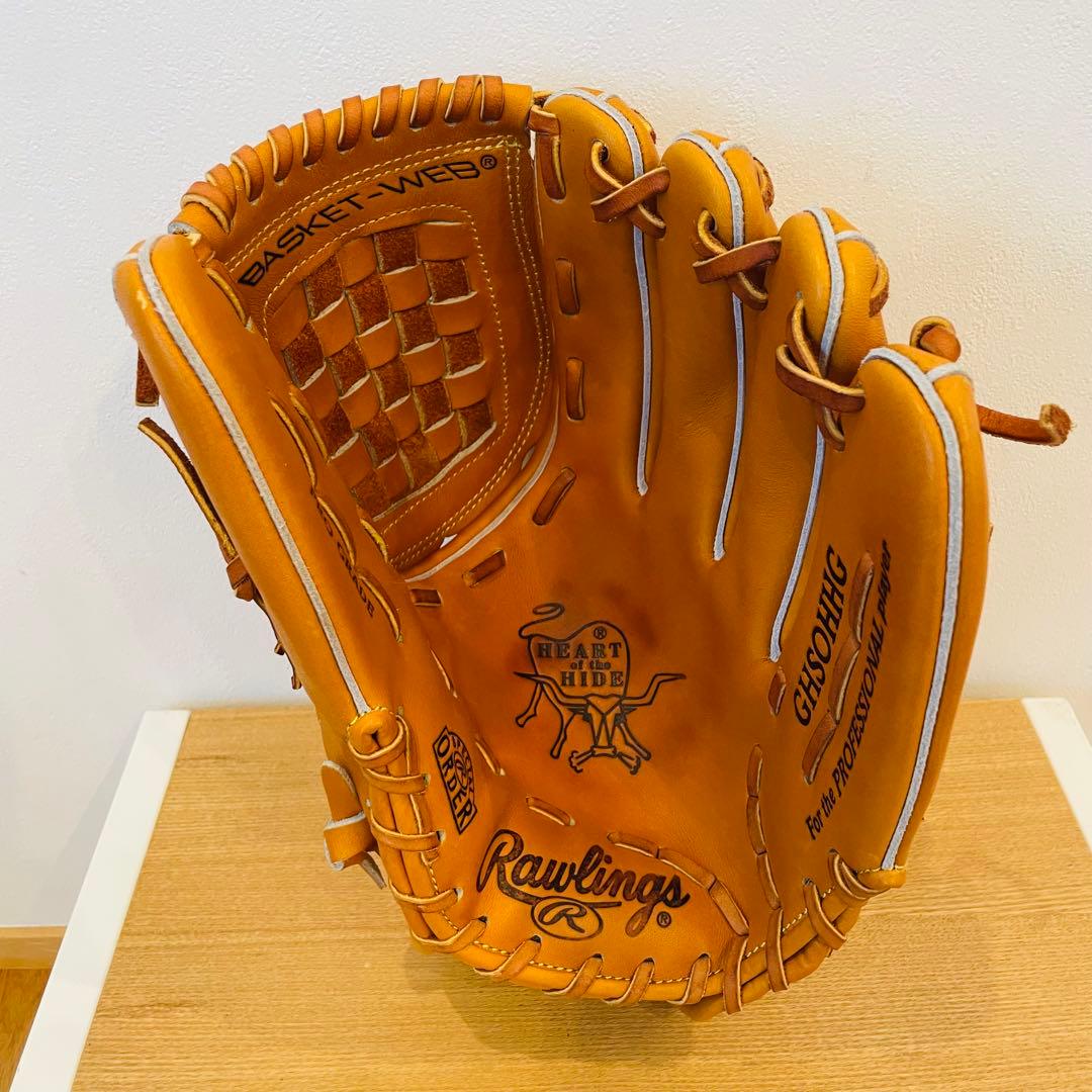 Rawlings 野球 グローブ ゴールド HOH バスケットウェブ プロ
