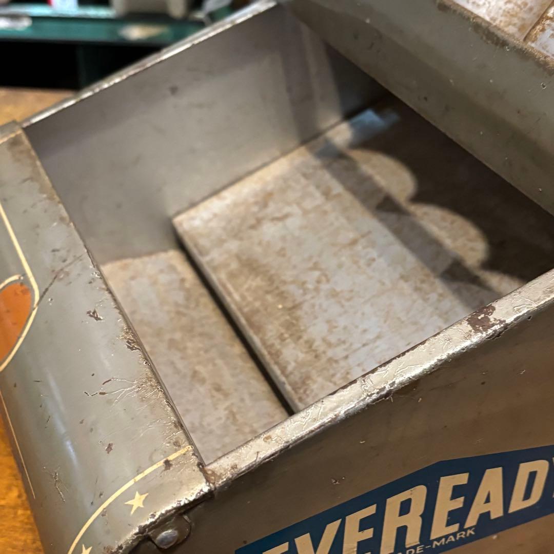 アンティーク雑貨 USA VINTAGE EVEREADY store display 50s