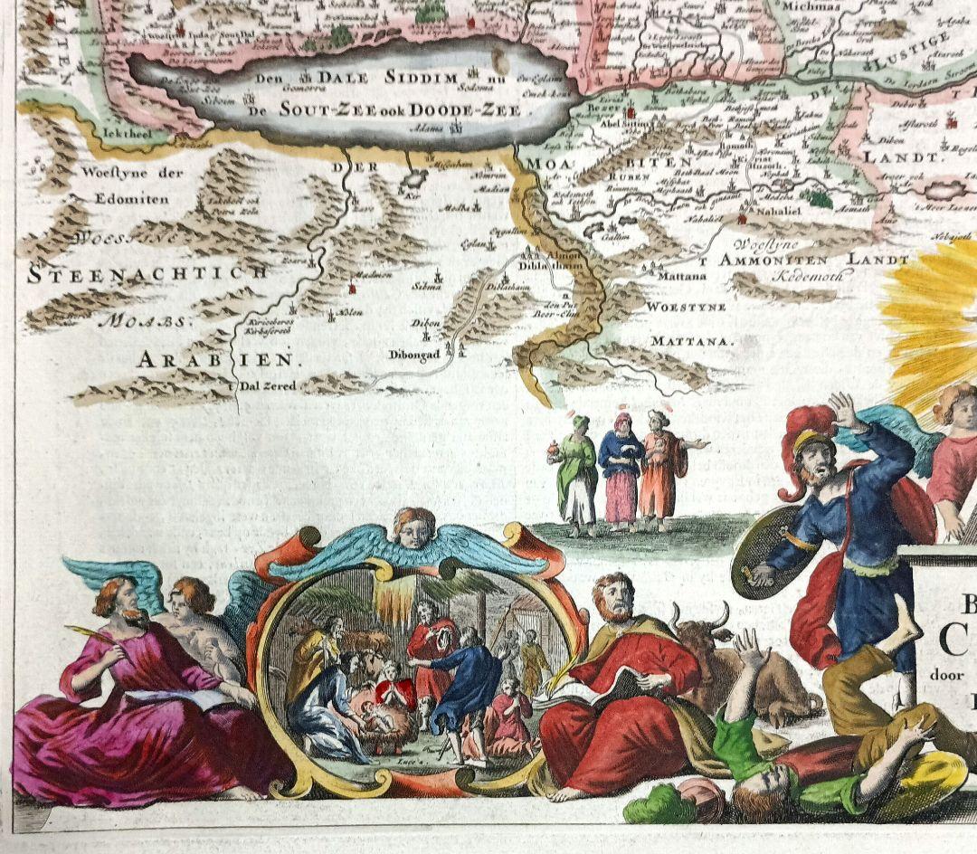 額装品 17世紀　ストペンダール「CANAAN」　イスラエル　聖地　稀少