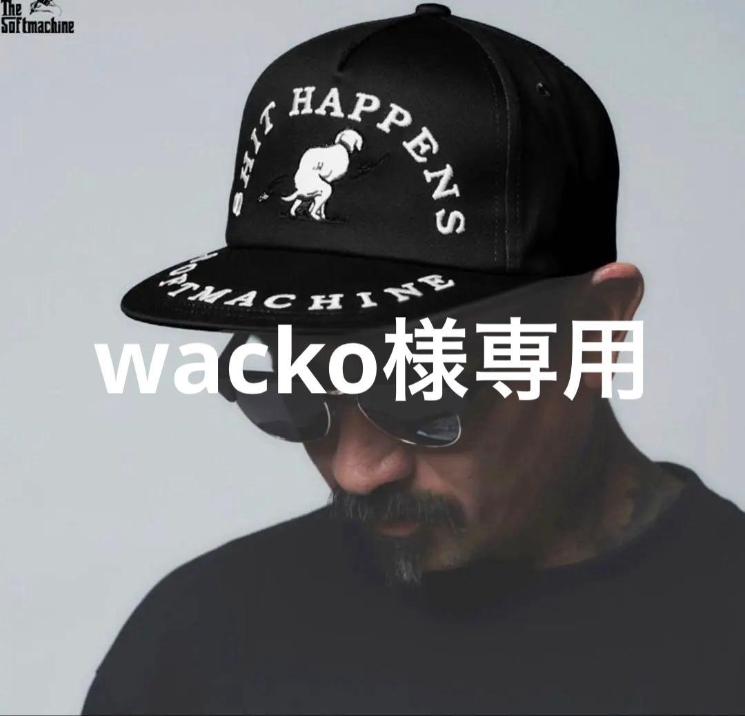 ほぼ未使用★SOFTMACHINE SHIT HAPPENS CAP BLACK