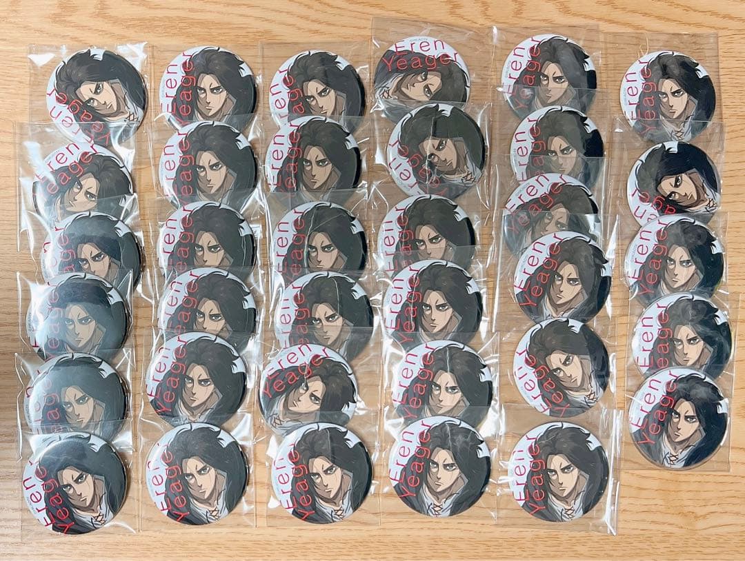 進撃の巨人 エレン 缶バッジ