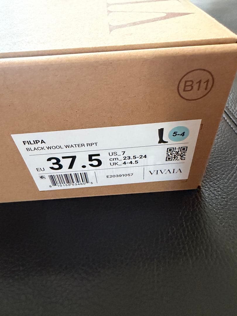 VIVAYA FILIPA 撥水加工ストレッチロングブーツ ブラック23.5cm