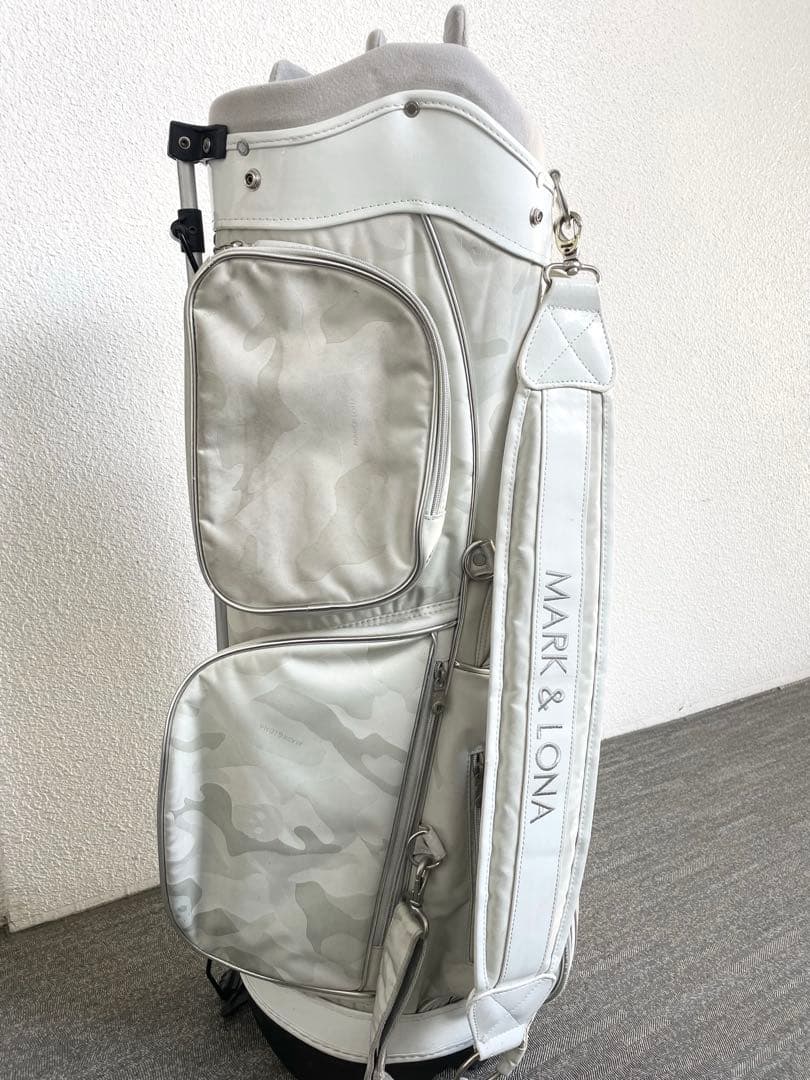 MARK & LONA キャディバッグ ホワイトカモフラージュ