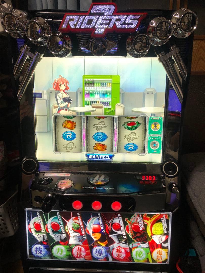 パチスロ実機　スマスロ「仮面ライダー 7RIDERS 」　送料無料
