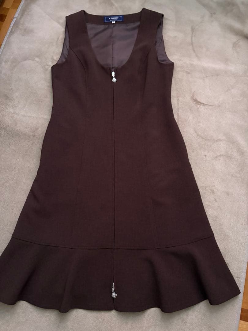 エムズグレイシー ジャンパースカート　茶