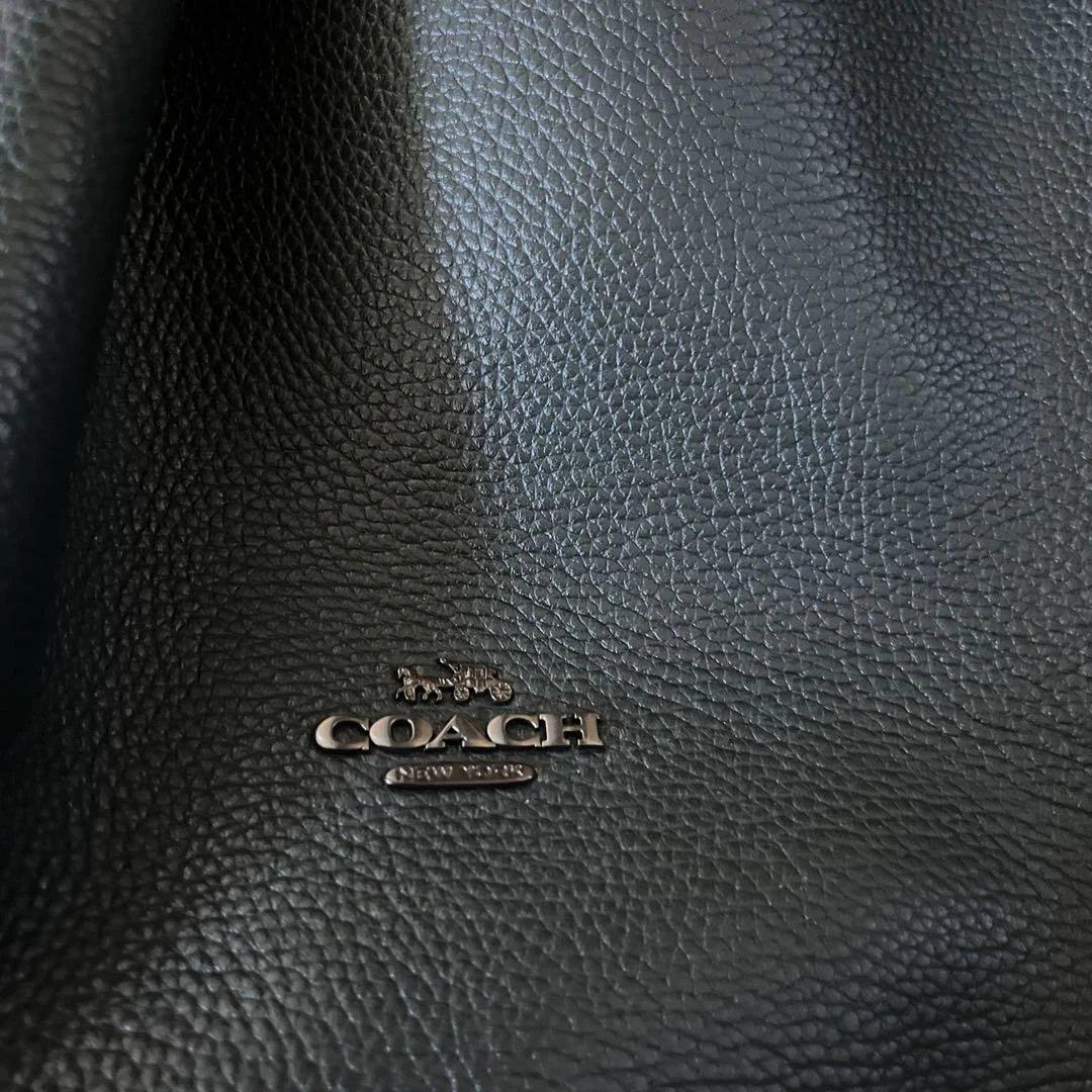 コーチ　ハンドバック　深いグリーン