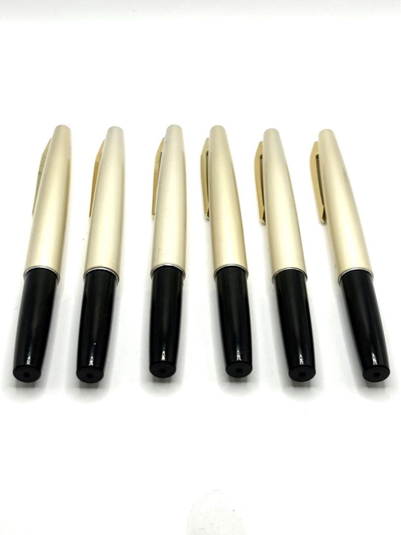 PILOT 万年筆 6本セット シルバーと黒