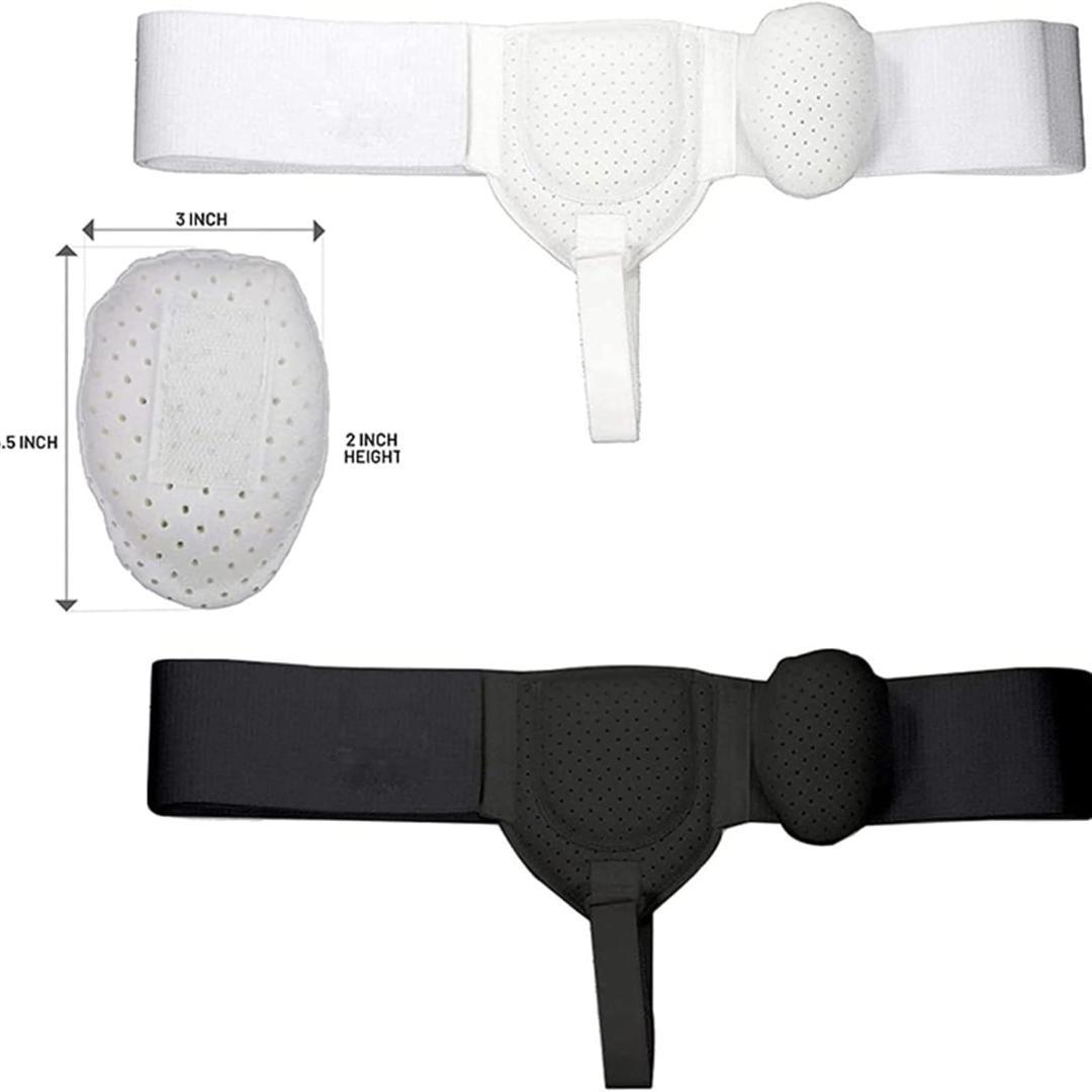 新品 鼠径ヘルニア ベルト サポート 調節可能な圧縮股間ストラップ ヘルニア