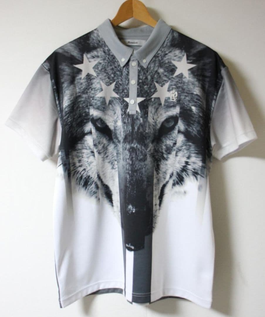 Russeluno（ラッセルノ）ウルフ フォトプリント 半袖 ポロシャツ 7
