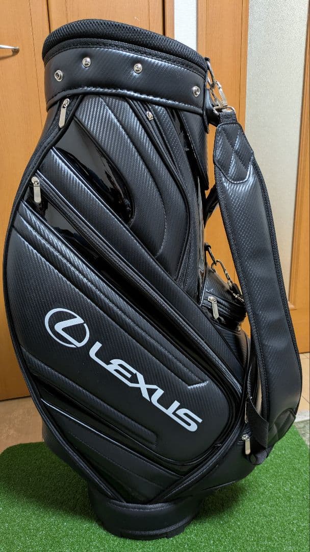 良品 レクサス キャディーバッグ ブラック フード未使用