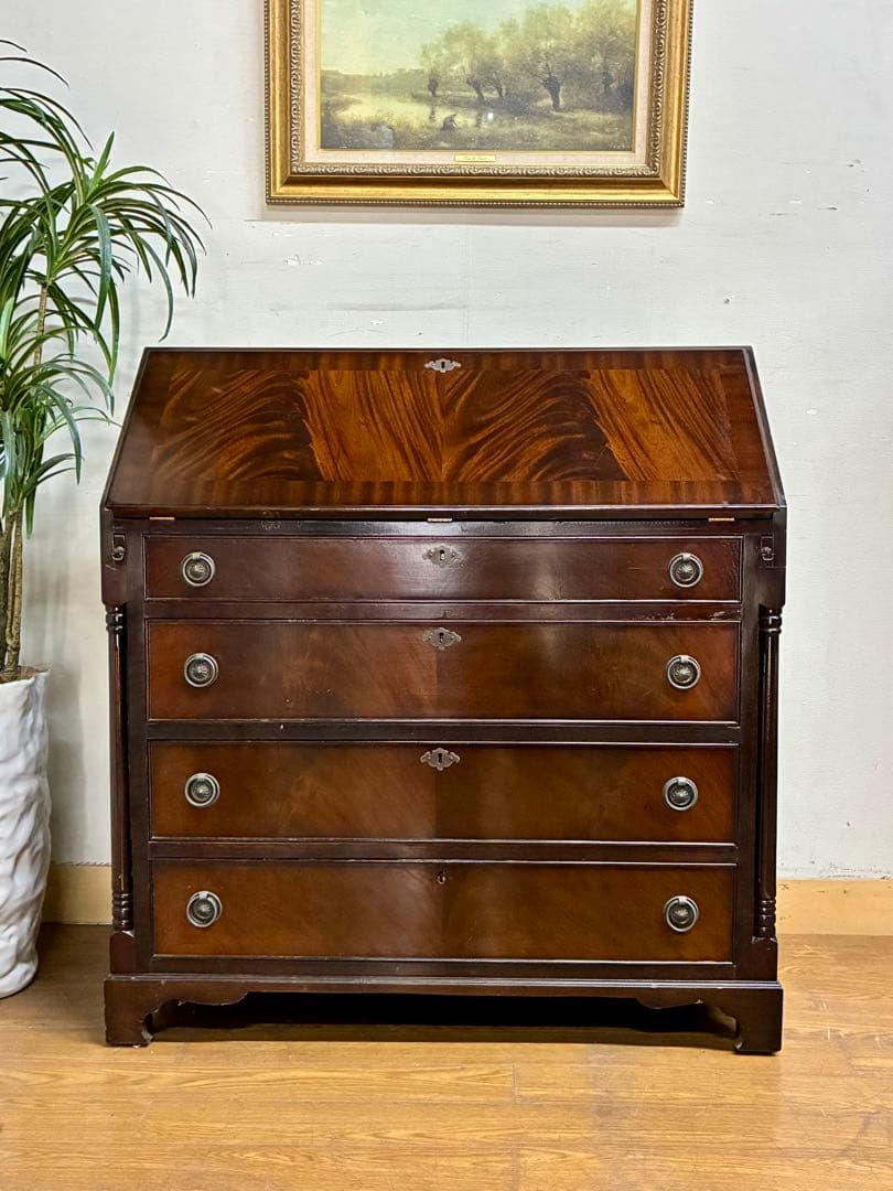 管382☆イギリス☆アンティーク☆Rosjohnロスジョン☆ライティングビューロ