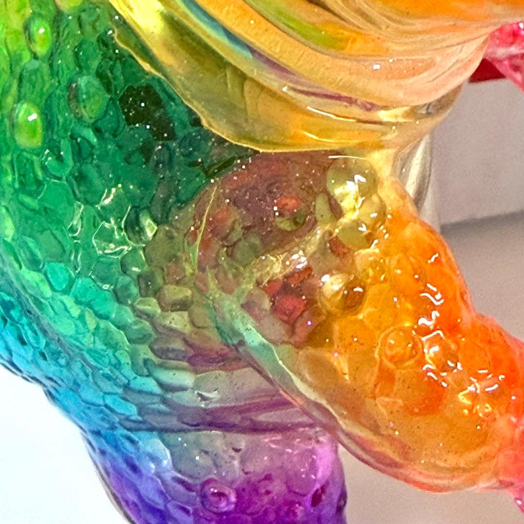 ソフビ ケロンガ クリア レインボー カスタム ペインターネット