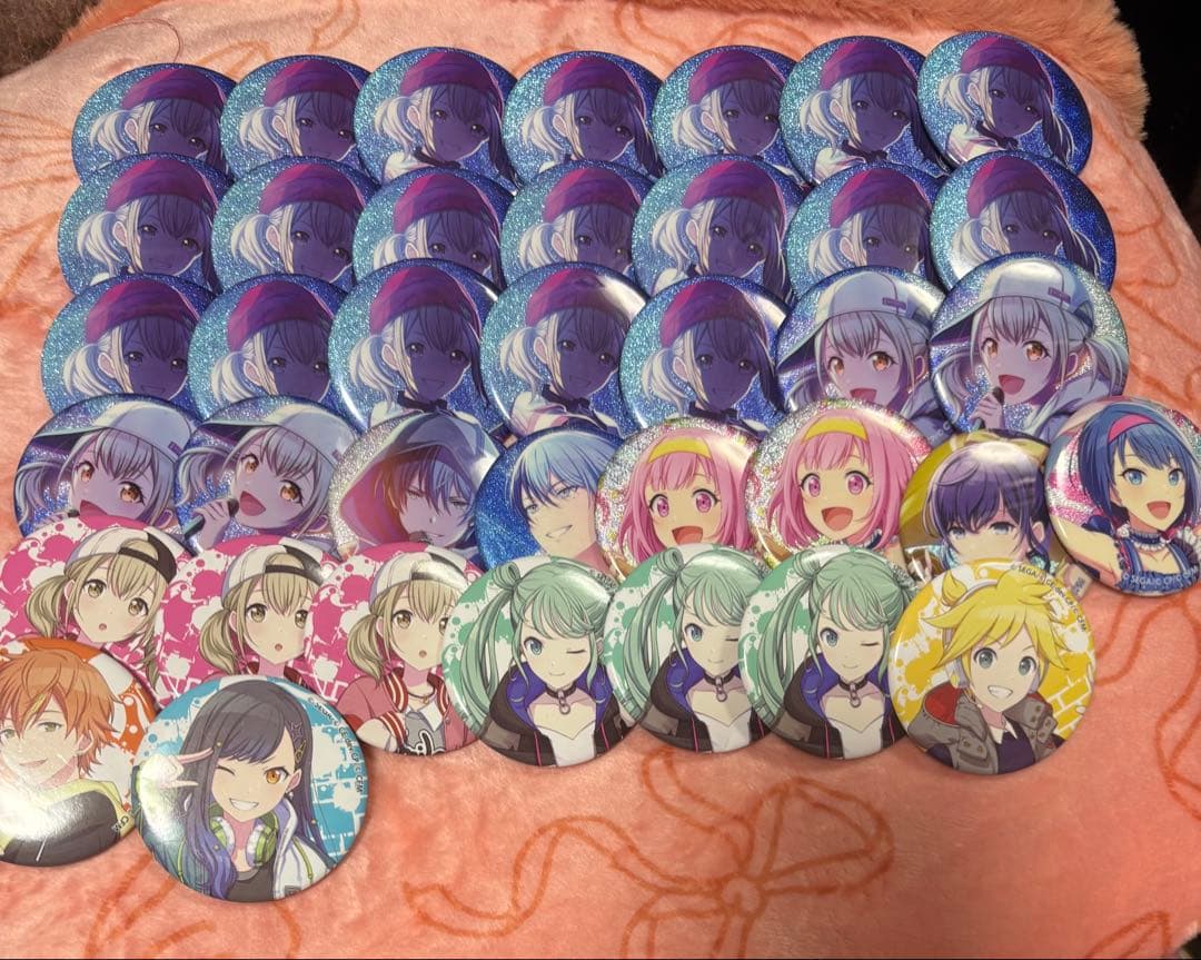 プロセカ 缶バッジ 小豆沢こはね 青柳冬弥 白石杏 東雲彰人 ビビバス セット