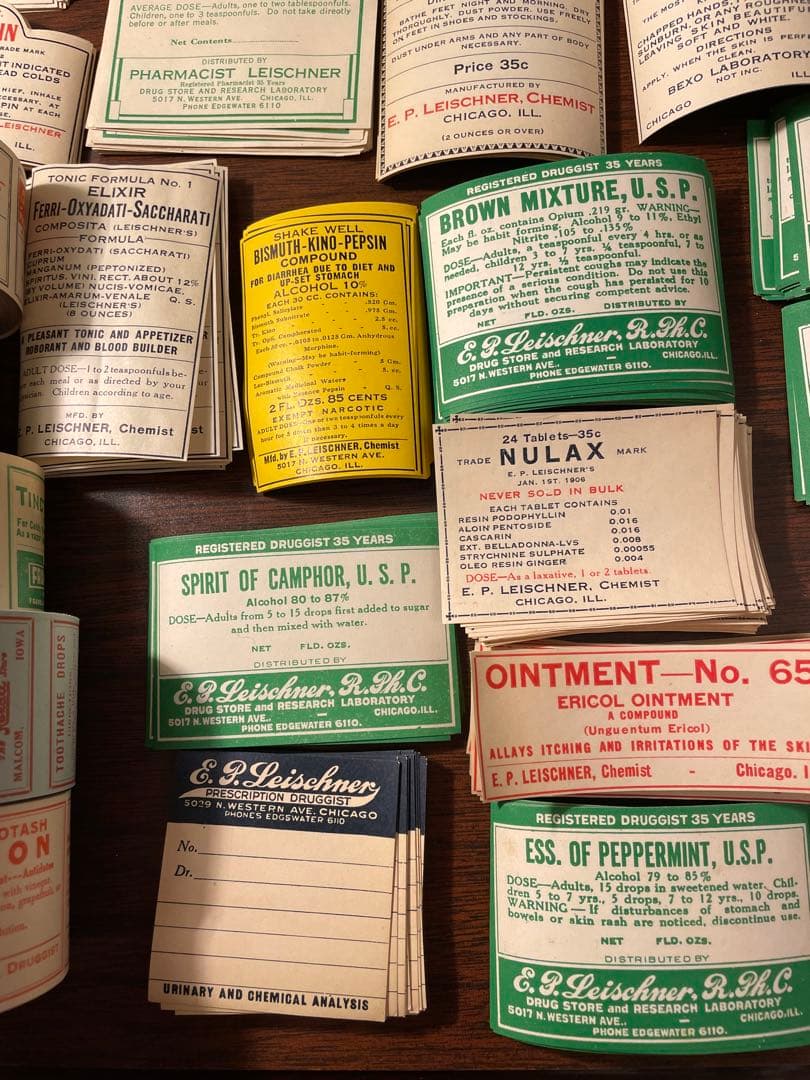 海外　ファーマシーラベル　45種　61枚✖️2