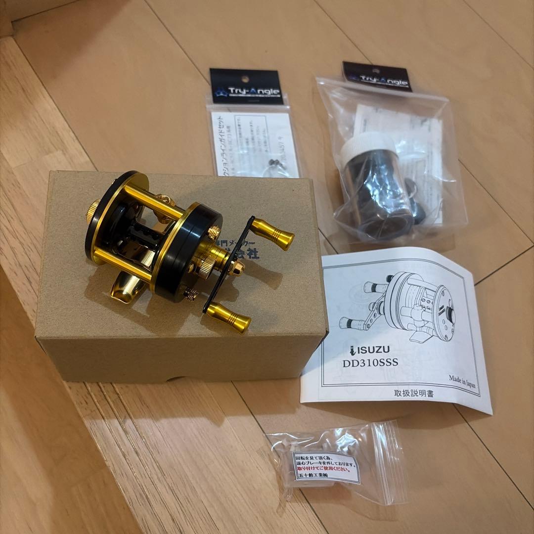 五十鈴工業 DD310SSS Black/Gold ISUZU ダイレクトリール