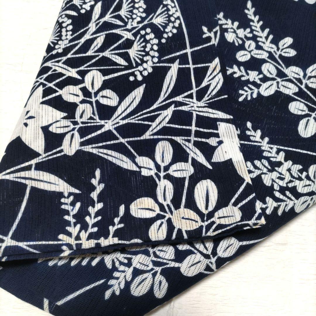 竺仙　綿絽　浴衣　木綿