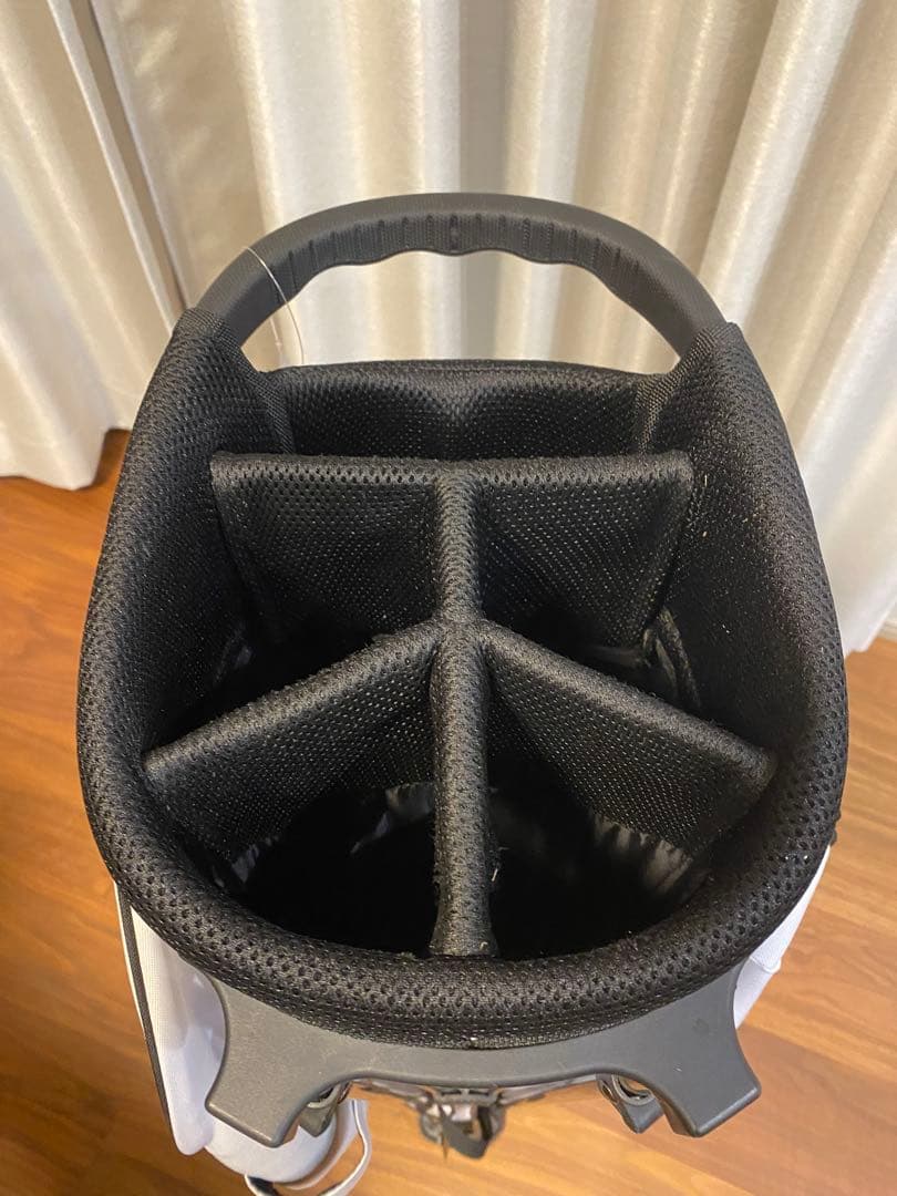 PSYCHO BUNNY キャディバッグ ホワイト/イエロー