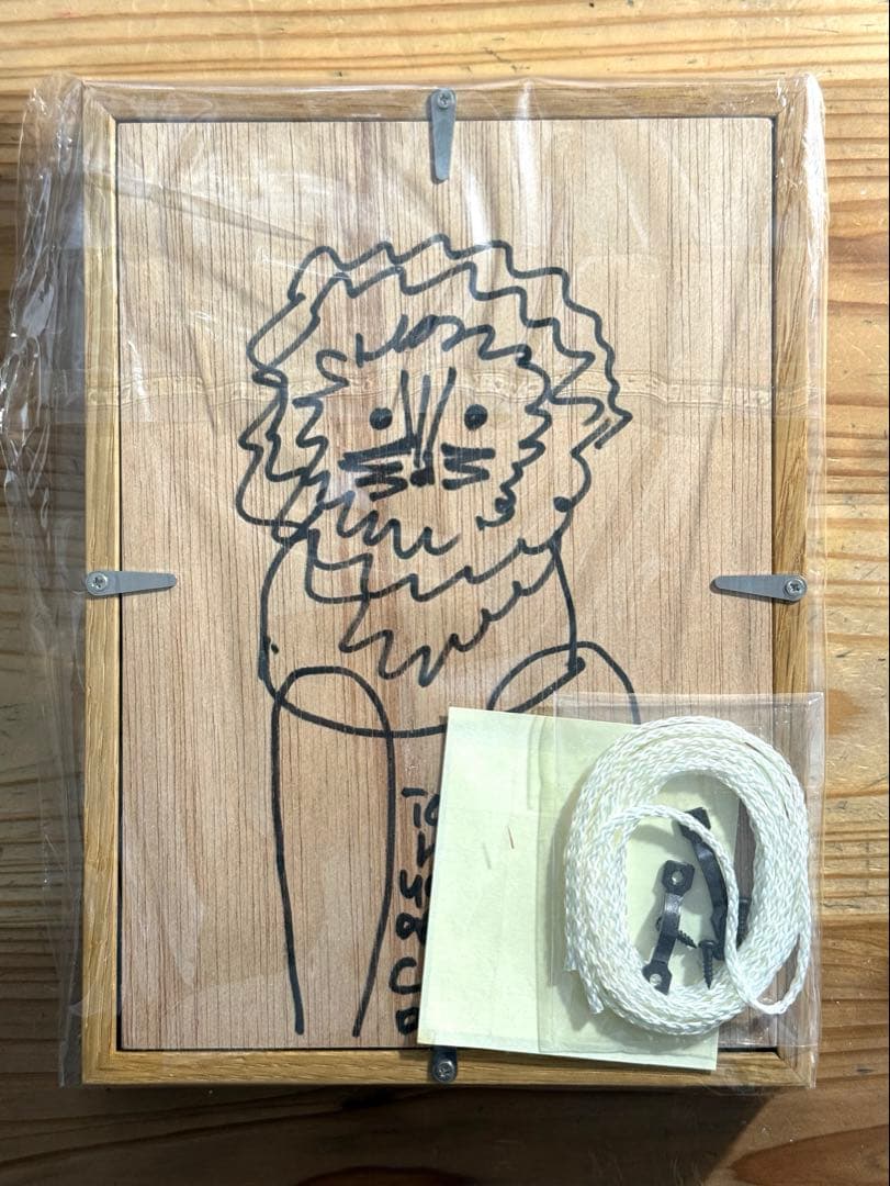 山口一郎 原画「黒猫」額装済 裏絵あり「ライオン」大阪IDÉE展示会購入