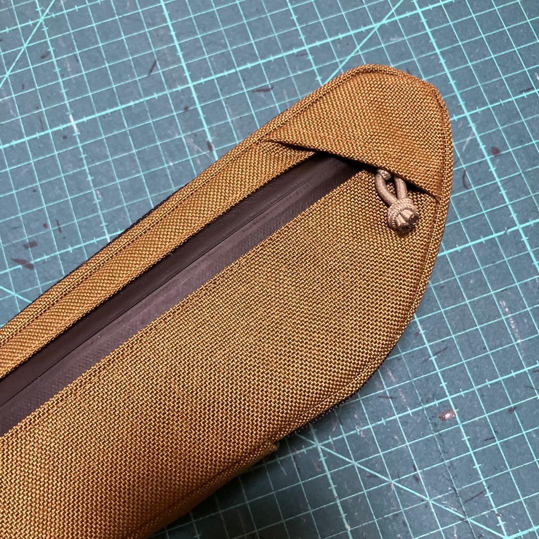 ハンドメイド　フレームバッグ　コーデュラ1000 コヨーテ 42cm