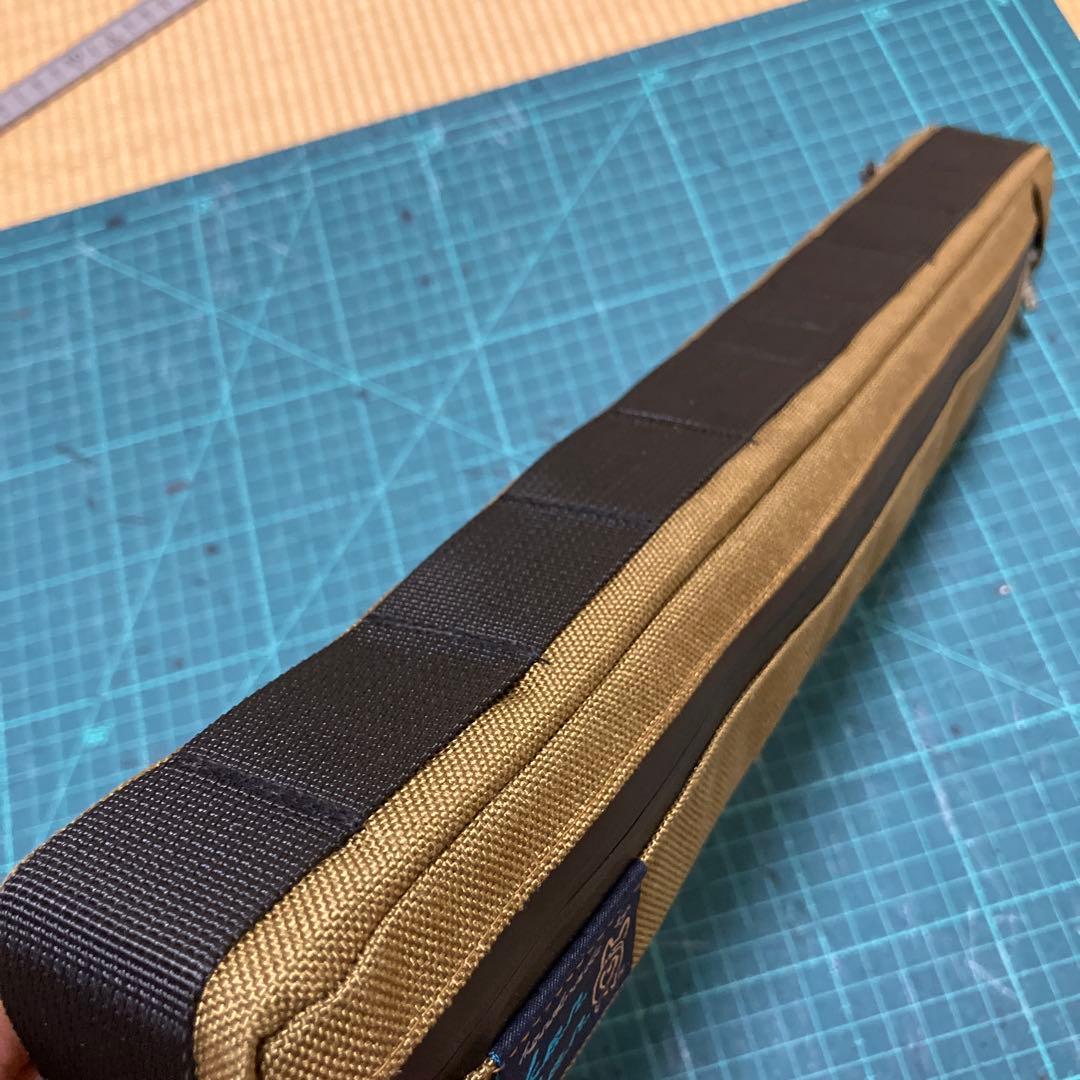 ハンドメイド　フレームバッグ　コーデュラ1000 コヨーテ 42cm