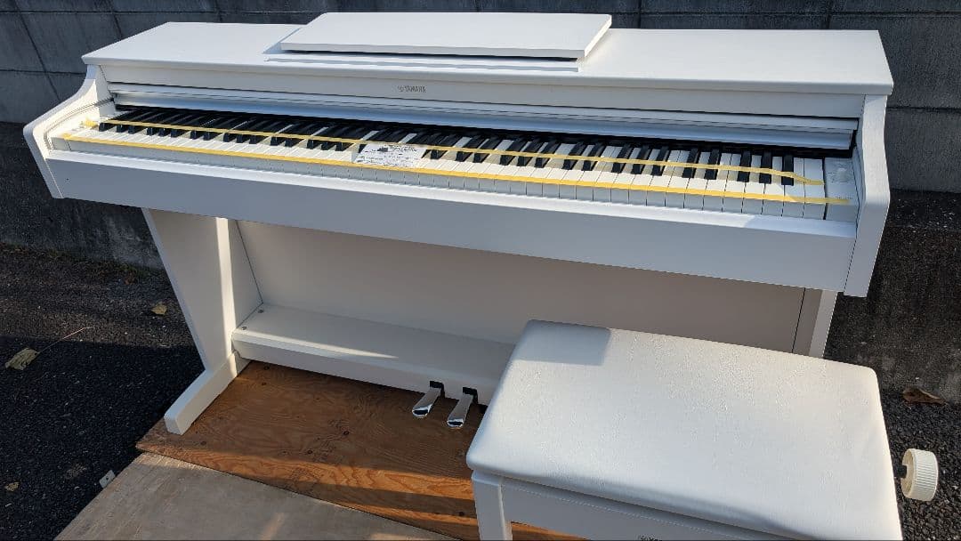 送料込み YAMAHA 電子ピアノ YDP-163WH 2019年購入激可愛い♥
