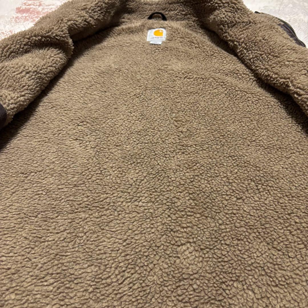 carhartt カーハート ダックベスト 裏ボア ブラウン V33DKB LT