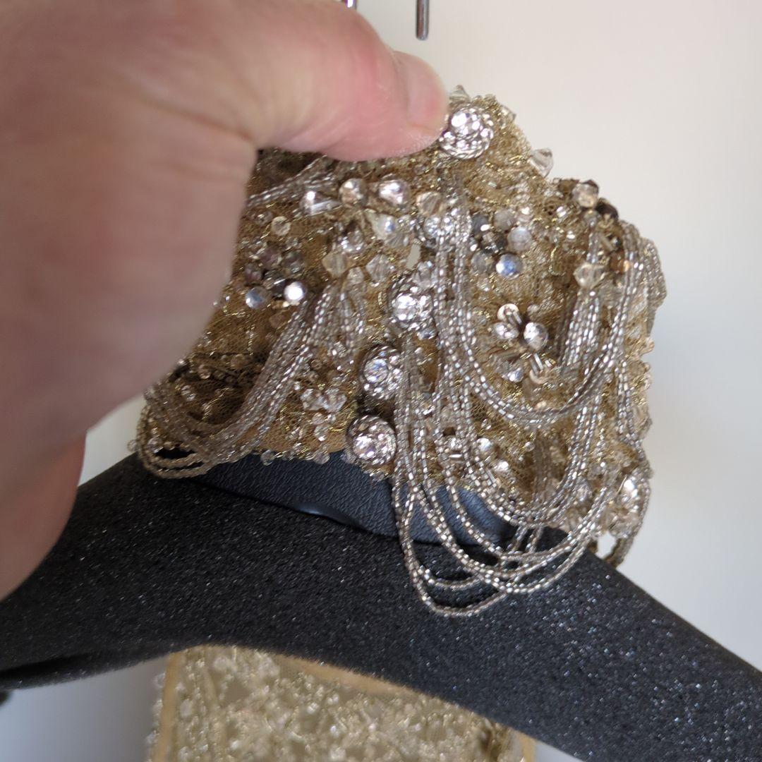 ラルフローレン エレガント ゴールド ビーズ刺繍 キャミソール