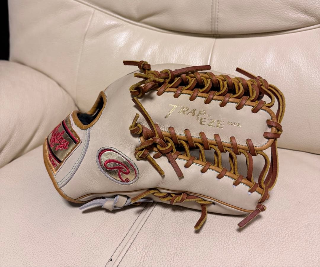 ローリングス 軟式オーダー内野手用グローブ　ゴールドラベル 型付け済み　OS