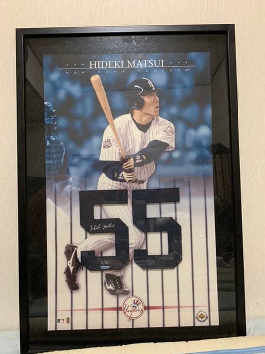 松井秀喜ファン必見！！！  松井秀喜直筆サイン入りフォト