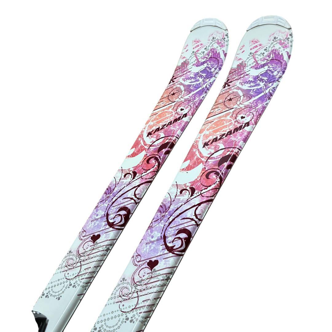美品✨ KAZAMA レディース スキー板 152cm ビンディング付