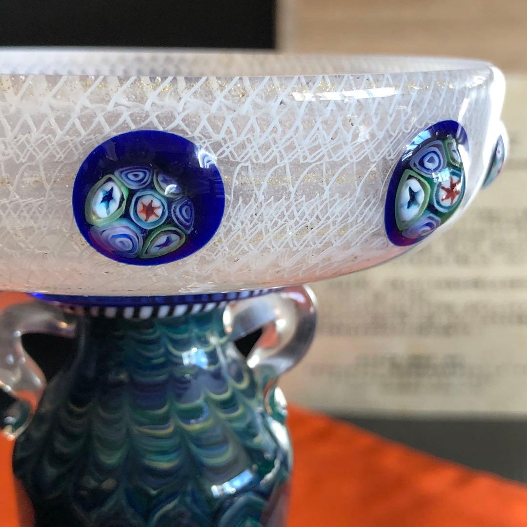 木暮紀一作品　コアガラストンボ玉　蜻蛉玉　ガラス製　飾りガラス　伝統工芸品