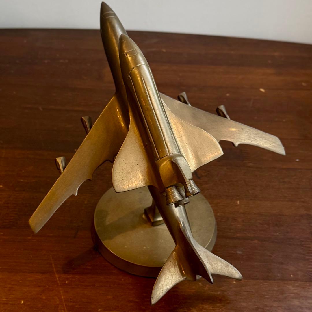 ヴィンテージ真鍮 飛行機模型 スタンドタイプ