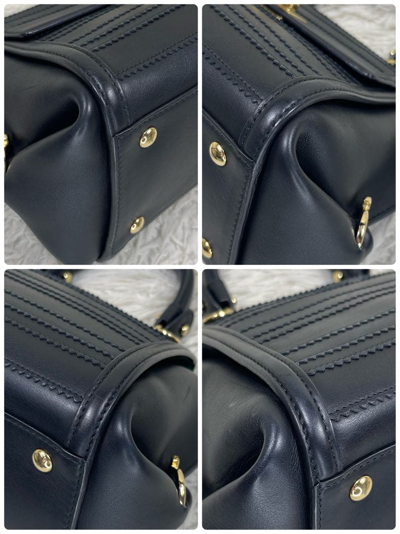 美品‼️ フェラガモ　ハンドバッグ　ガンチーニ　ソフィア　ロゴ金具　レザー