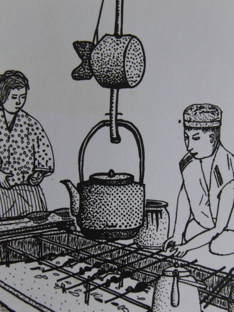 山下清、【いろり】、希少な額装用画集より、美品、日本人画家、新品額装付