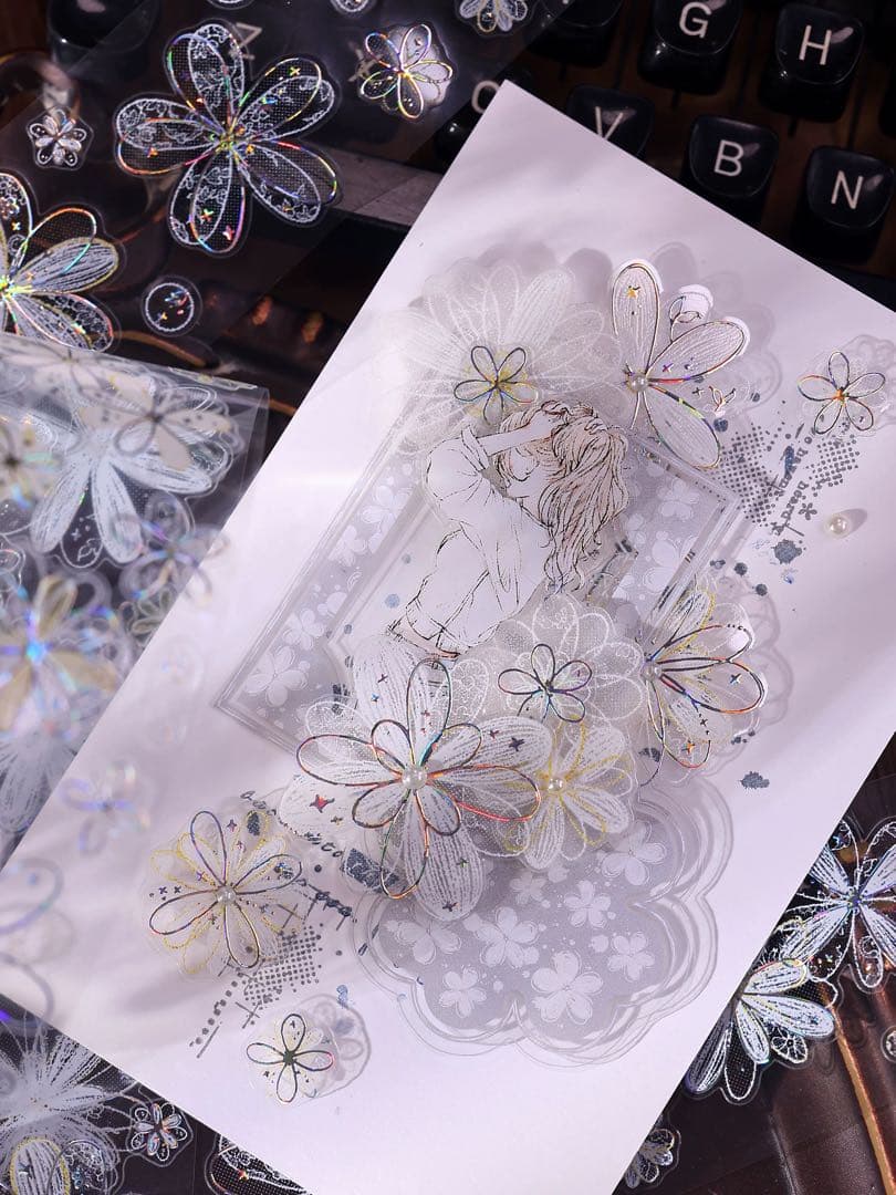 ⭐️SALE⭐️小白家文創《白色梦屿》海外マスキングテープ マステ 【2755】